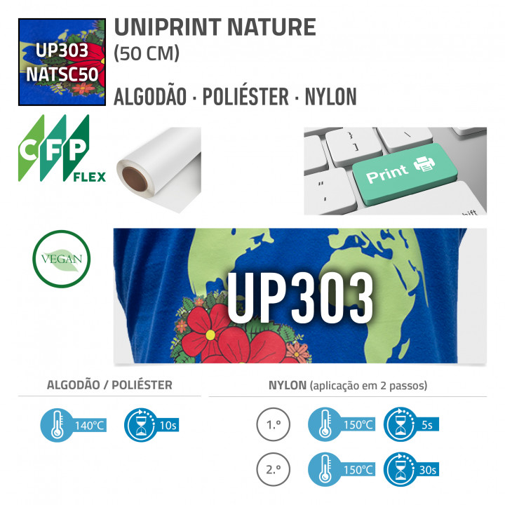 UNIPRINT NATURE WHITE 50CM