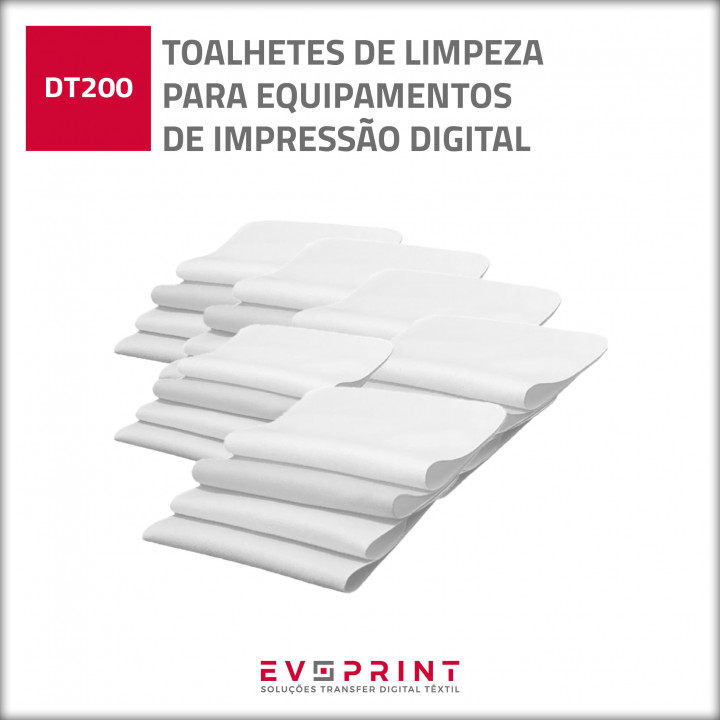 TOALHETES LIMPEZA 10X10 PARA EQUIP. DE IMPRESSÃO DIGITAL (PACK 50)