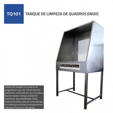 TANQUE INOX LIMPEZA QUADROS GRANDE