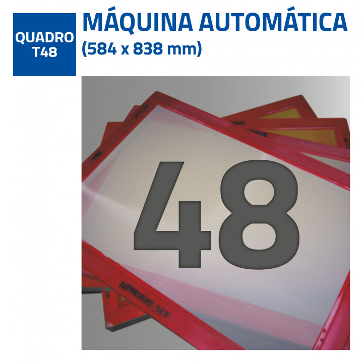 QUADRO DE ALUMINIO 584X838 COM TELA APLICADA 48