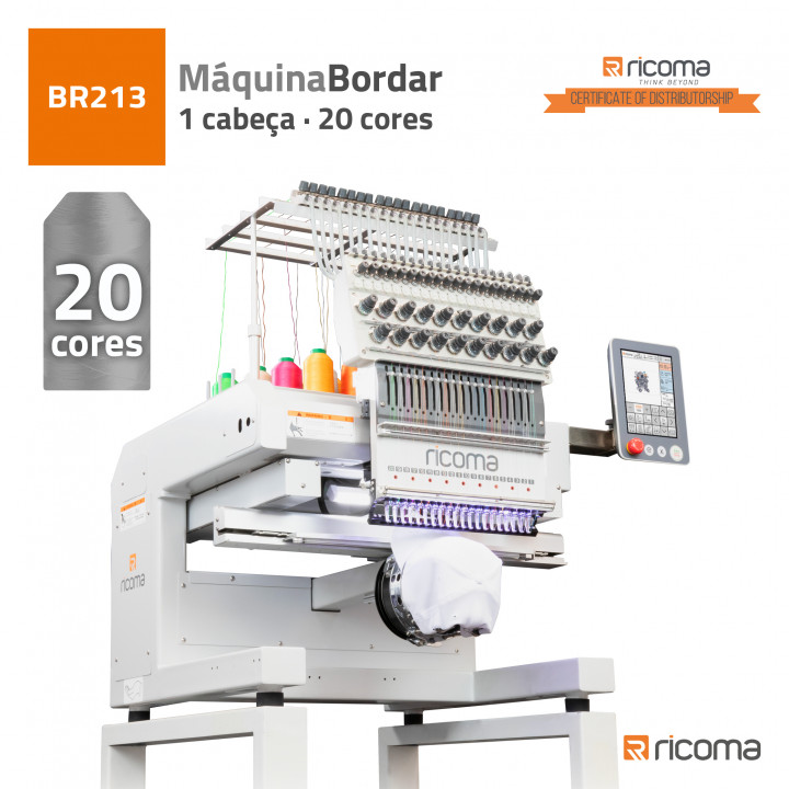 MAQUINA BORDAR RICOMA 1 CABEÇA 20 CORES - MT2001-8S