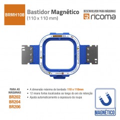 BASTIDOR MAGNETICO 110MMX110MM PARA MAQUINA DE BORDAR BR202*BR204*BR206