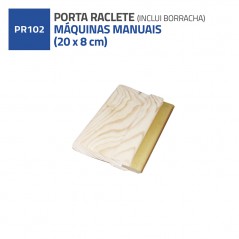 PORTA RACLETES MANUAL  MADEIRA 20X8 MM (COM BORRACHA)