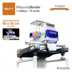 MAQUINA  BORDAR RICOMA 1 CABEÇA 15 CORES  - SWD-1501 -8S