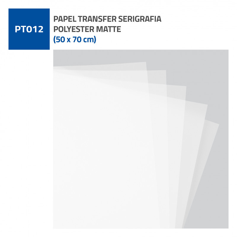 PAPEL TRANSFER SERIGRAFIA POLYESTER MATTE 50x70cm