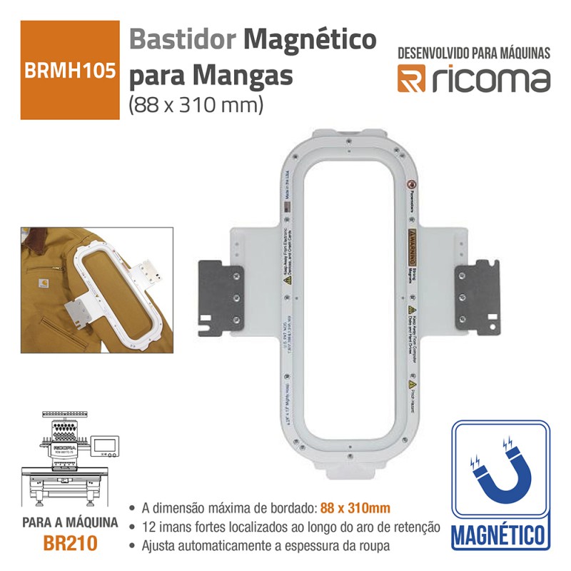 BASTIDOR MAGNETICO 88MMX310MM PARA MAQ.BORDAR BR210