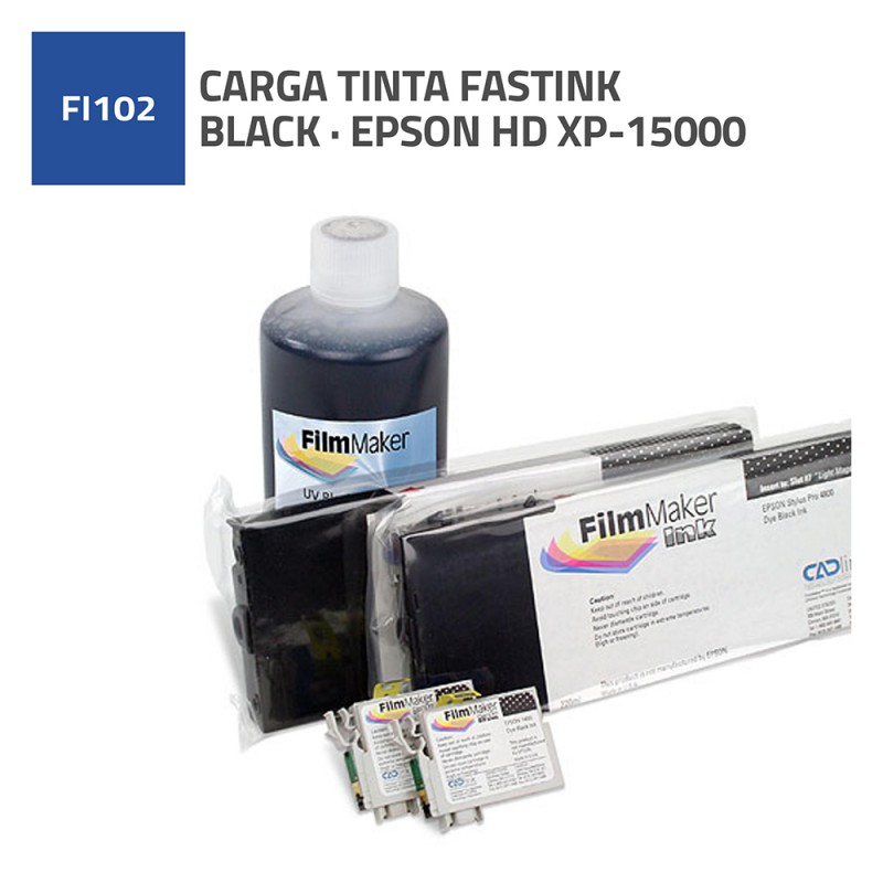 CARGA DE TINTA FOTOLITO BLACK EPSON HD XP15000