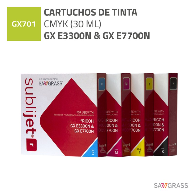 TINTEIRO SUBLIMAÇÃO RICOH GX E 7700N/3300 (30 ML)
