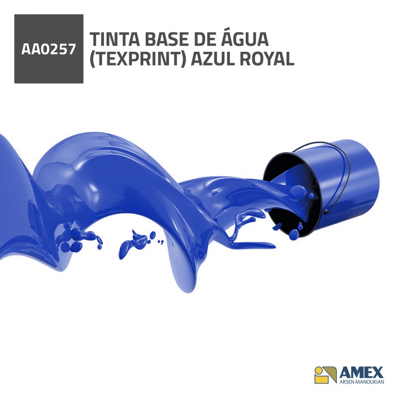 TINTA BASE DE AGUA  (TEXPRINT) AZUL ROYAL